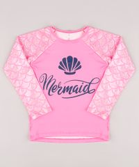 Blusa-de-Praia-Infantil--Mermaid--com-Brilho-Holografico-Manga-Longa-Protecao-UV50--Rosa-9771573-Rosa_1