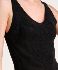 Regata-Feminina-em-Trico-com-Lurex-Alca-Media-Decote-V-Preta-9683670-Preto_4