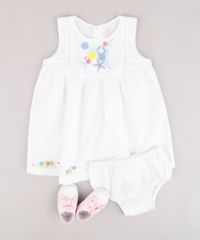 Vestido-Infantil-com-Bordado-Floral-Sem-Manga---Calcinha-Branco-9688978-Branco_3