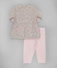 Conjunto-de-Blusa-em-Moletom-Estampada-Bege---Calca-Legging-Rosa-Claro-8466430-Rosa_Claro_2