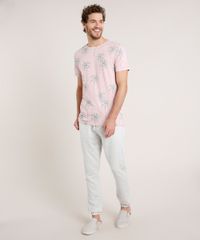 Camiseta-Masculina-Slim-Fit-Estampada-de-Coqueiros-Manga-Curta-Gola-Careca-Rosa-Claro-9806226-Rosa_Claro_3