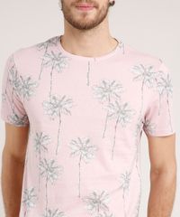 Camiseta-Masculina-Slim-Fit-Estampada-de-Coqueiros-Manga-Curta-Gola-Careca-Rosa-Claro-9806226-Rosa_Claro_4