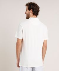 Polo-Masculina-Comfort-Fit-em-Piquet-com-Linho-Manga-Curta-Bege-Claro-9733750-Bege_Claro_2