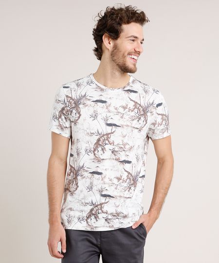 Camiseta-Masculina-Slim-Fit-Estampada-de-Tigre-Manga-Curta-Gola-Careca-Off-White-9724024-Off_White_1 Camiseta-Masculina-Slim-Fit-Estampada-de-Tigre-Manga-Curta-Gola-Careca-Off-White-9724024-Off_White_1