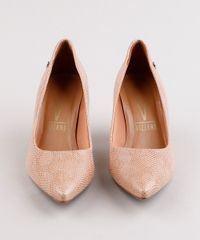 Scarpin-Feminino-Vizzano-Bico-Fino-com-Textura-de-Cobra-Bege-Escuro-9757026-Bege_Escuro_4