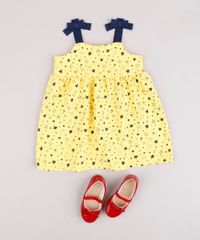 Vestido-Infantil-Estampado-de-Estrelas-com-Lacos-Alca-Media-Amarelo-9664217-Amarelo_3