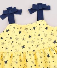 Vestido-Infantil-Estampado-de-Estrelas-com-Lacos-Alca-Media-Amarelo-9664217-Amarelo_5