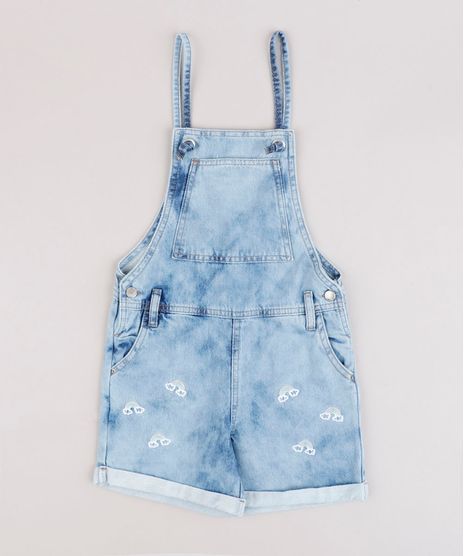 Jardineira-Jeans-Infantil-com-Bordado-de-Arco-Iris-e-Bolsos-e-Barra-Dobrada-Azul-Claro-9794716-Azul_Claro_1
