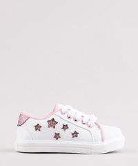 Tenis-Infantil-com-Recorte-de-Estrelas-e-Brilho-Branco-9835148-Branco_1