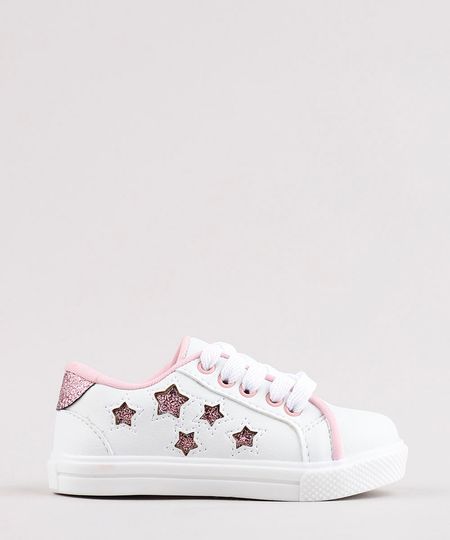 Tenis-Infantil-com-Recorte-de-Estrelas-e-Brilho-Branco-9835148-Branco_1 Tenis-Infantil-com-Recorte-de-Estrelas-e-Brilho-Branco-9835148-Branco_1