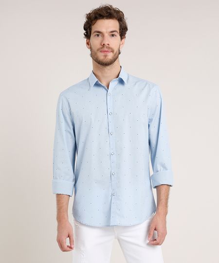 Camisa-Masculina-Tradicional-Estampada-Manga-Longa-Azul-Claro-9645920-Azul_Claro_1