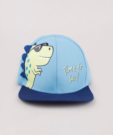 Bone-Infantil-Aba-Reta-Dinossauro--Azul-9866670-Azul_1 Bone-Infantil-Aba-Reta-Dinossauro--Azul-9866670-Azul_1