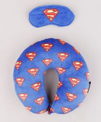 Kit-de-Apoio-de-Pescoco-Super-Homem-Estampado---Tapa-Olho-Azul-9847929-Azul_1