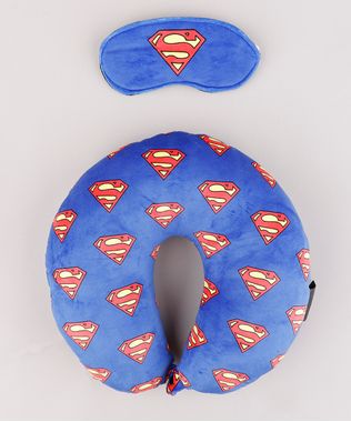 Kit-de-Apoio-de-Pescoco-Super-Homem-Estampado---Tapa-Olho-Azul-9847929-Azul_1