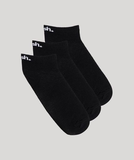 Kit-de-3-Meias-Masculinas-Mash-Cano-Baixo--Preto-9881250-Preto_1