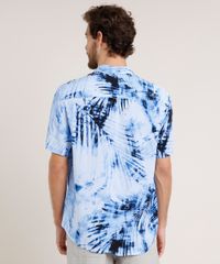 Camisa-Masculina-Relaxed-Estampada-de-Folhagem-Manga-Curta-Azul-Claro-9645933-Azul_Claro_2