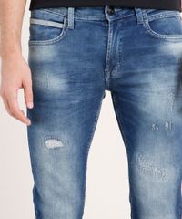 Calca-Jeans-Masculina-Skinny-Cropped-com-Puidos-Azul-Medio-9766997-Azul_Medio_2