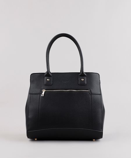Bolsa-Feminina-Shoulder-Grande-Com-Bolso--Preta-8458371-Preto_1