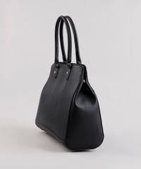 Bolsa-Feminina-Shoulder-Grande-Com-Bolso--Preta-8458371-Preto_4