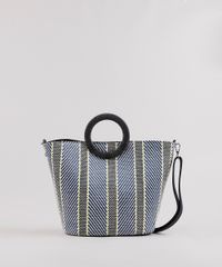 Bolsa-Feminina-Tote-Grande-com-Estampa-e-Textura-Preta-9602440-Preto_1