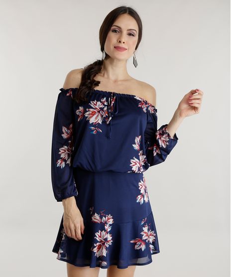 Vestido-Ombro-a-Ombro-Estampado-Floral-Azul-Marinho-8601886-Azul_Marinho_1