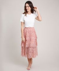 Saia-Feminina-Mindset-Midi-em-Renda-com-Camadas-Rose-9886830-Rose_3