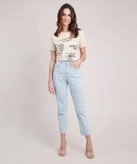 T-Shirt-Feminina-Mindset--Like-Adults--com-Bordado-Manga-Curta-Decote-Redondo-Bege-9886820-Bege_3