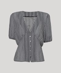 Blusa-Feminina-Mindset-Estampada-Xadrez-Vichy-Manga-Curta-Decote-V-Preta-9880208-Preto_6