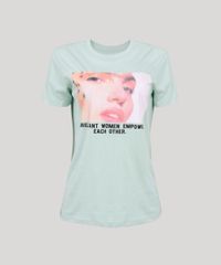 T-Shirt-Feminina-Mindset--Brilliant-Women--Manga-Curta-Decote-Redondo-Verde-Claro-9886831-Verde_Claro_5