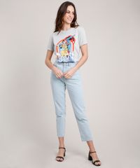 T-Shirt-Feminina-Mindset-Super-Homem-Manga-Curta-Decote-Redondo-Cinza-Claro-9886823-Cinza_Claro_3