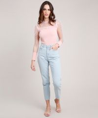 Blusa-Feminina-Mindset-com-Tule-e-Babado-Manga-Longa-Decote-Redondo-Rose-9883319-Rose_3