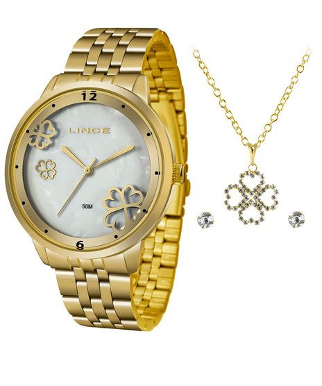 Kit-de-Relogio-Analogico-Lince-Feminino---Brinco---Colar---LRGJ098L-KV97B2KX-Dourado-9884729-Dourado_1