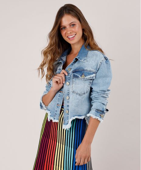 Jaqueta-Jeans-Feminina-Blueman-Cropped-com-Estampa-de-Coqueiro-Azul-Claro-9810734-Azul_Claro_1