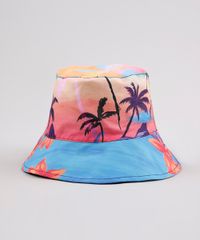Chapeu-Bucket-Feminino-Blueman-Dupla-Face-Preto-e-Estampado-Poente-Tropical-Azul-9779649-Azul_4