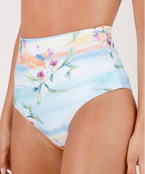 Biquini-Calcinha-Blueman-Hot-Pant-Dupla-Face-Estampada-Floral-Paraiso-com-Protecao-UV50--Verde-Agua-9733016-Verde_Agua_1