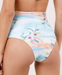 Biquini-Calcinha-Blueman-Hot-Pant-Dupla-Face-Estampada-Floral-Paraiso-com-Protecao-UV50--Verde-Agua-9733016-Verde_Agua_2