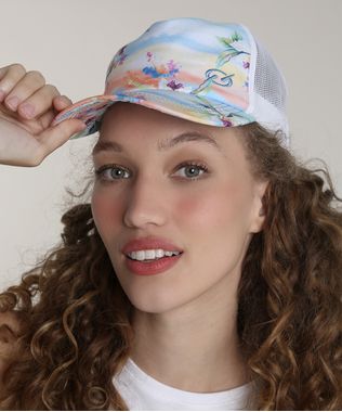 Bone-Feminino-Blueman-Aba-Curva-Estampado-Floral-Paraiso-com-Tela-Branco-9779650-Branco_1