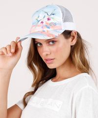Bone-Feminino-Blueman-Aba-Curva-Estampado-Floral-Paraiso-com-Tela-Branco-9779650-Branco_2