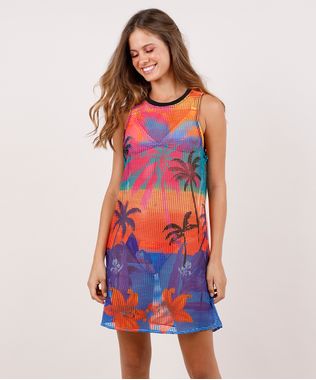 Saida-de-Praia-Feminina-Blueman-em-Tela-Estampada-Poente-Tropical-Azul-9778258-Azul_1