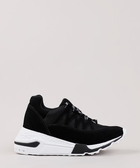 Tenis-Chunky-Feminino-Oneself-com-Recortes-em-Suede-Preto-9829803-Preto_1 Tenis-Chunky-Feminino-Oneself-com-Recortes-em-Suede-Preto-9829803-Preto_1