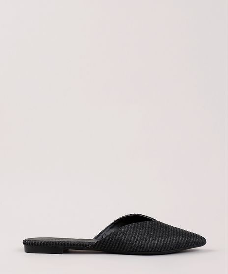Mule-Feminino-Oneself-Bico-Fino-com-Lurex-Preto-9829805-Preto_1