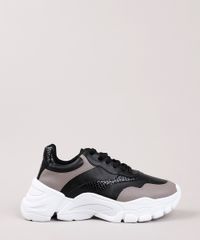 Tenis-Chunky-Feminino-Oneself-com-Recorte-Preto-9829804-Preto_1