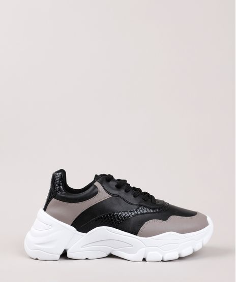 Tenis-Chunky-Feminino-Oneself-com-Recorte-Preto-9829804-Preto_1