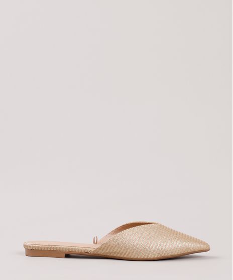 Mule-Feminino-Oneself-Bico-Fino-com-Lurex-Dourado-9829787-Dourado_1
