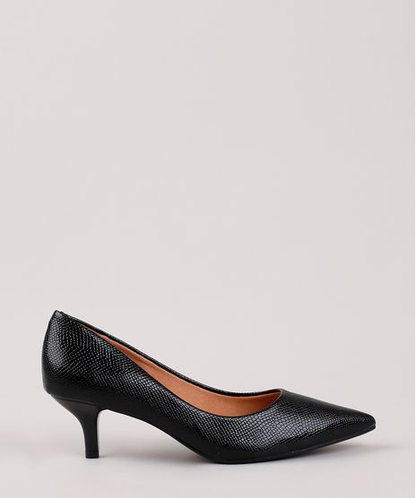 Scarpin-Bico-Fino-Feminino-Vizzano-Salto-Baixo-Fino-Texturizado-Cobra-Preto-9757019-Preto_1