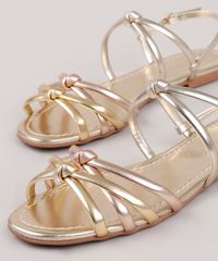 Rasteira-Feminina-Oneself-Metalizada-Salto-Medio-Grosso-em-Tiras-com-No--Dourada-9800935-Dourado_2