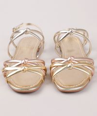 Rasteira-Feminina-Oneself-Metalizada-Salto-Medio-Grosso-em-Tiras-com-No--Dourada-9800935-Dourado_4