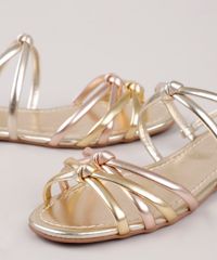 Rasteira-Feminina-Oneself-Metalizada-Salto-Medio-Grosso-em-Tiras-com-No--Dourada-9800935-Dourado_5