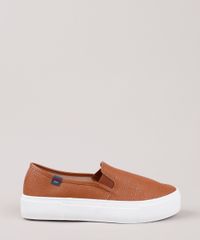 Tenis-Slip-On-Feminino-Moleca-Flatform-Texturizado-Tresse-Marrom-9763532-Marrom_1
