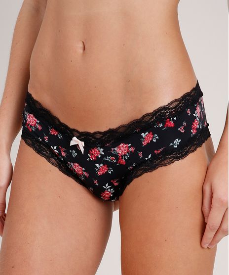 Calcinha-Calecon-Estampada-Floral-com-Renda-Preta-9679386-Preto_1